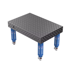 Schweißtisch EXPERT 25 mm – 1500 × 1000 mm – auf Rädern – diagonales Raster